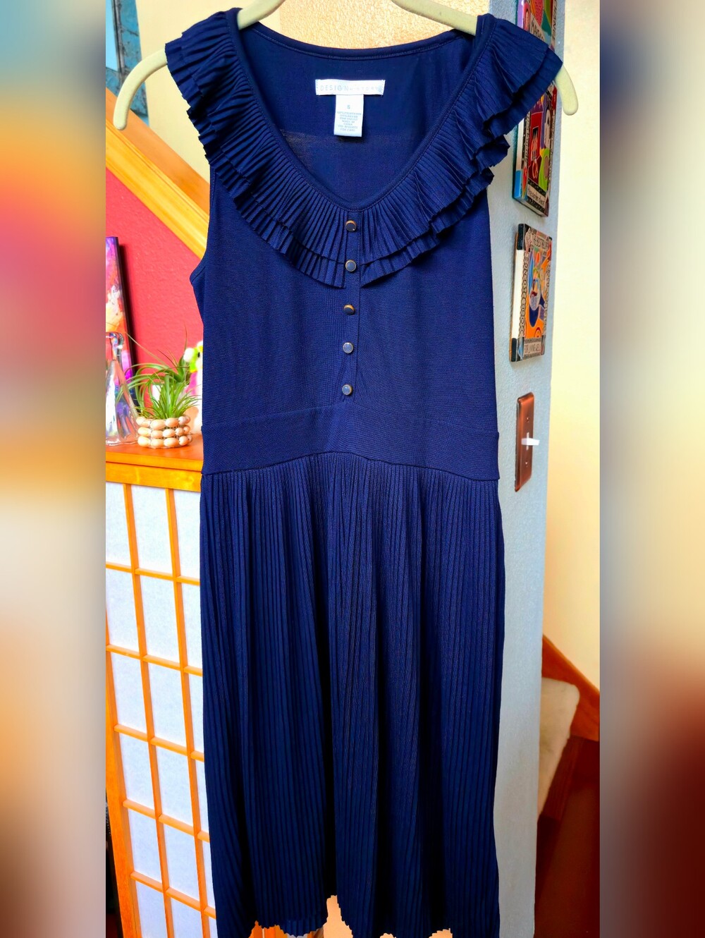 Design History Navy Blue Mini Dress Size Small